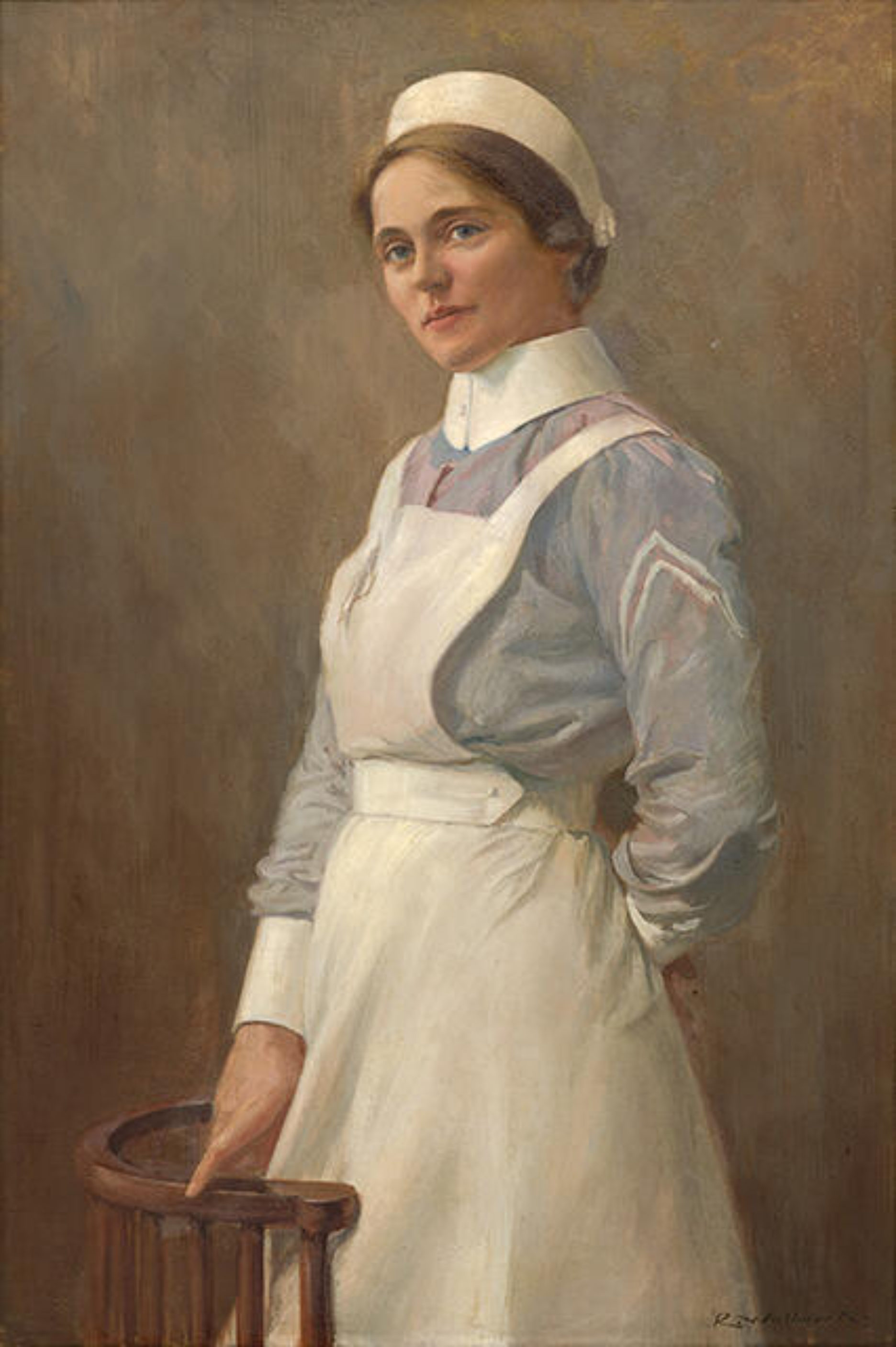 Lyttelton Nurse Nona Hilliard, c.1917 - Christchurch Art Gallery collection 2009/044