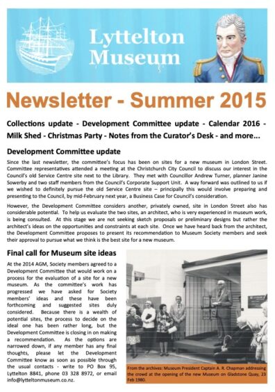2015 LM Newsletter Summer