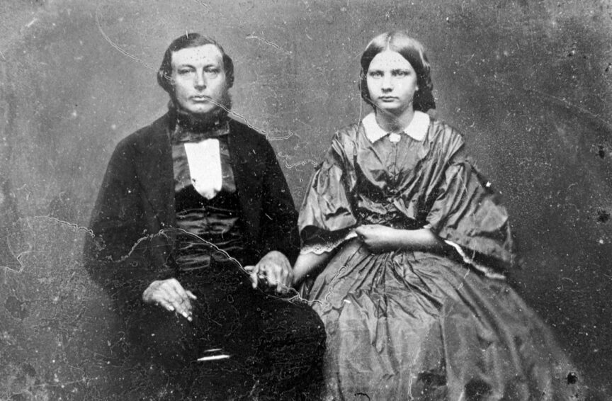 Edward Morey and daughter Myra Martha